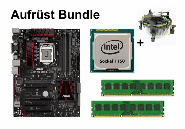 Aufrüst Bundle - ASUS Z97-PRO GAMER + Intel i5-4460 + 8GB RAM #86044