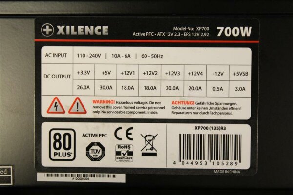 Xilence XP700 700 Watt 80Plus 80+   #27932