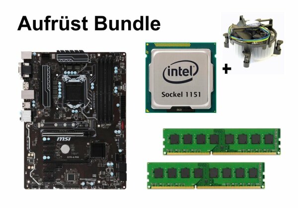 Aufrüst Bundle - MSI Z270-A Pro + Intel Core i5-6500T + 32GB RAM #123676