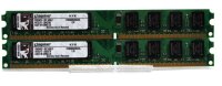 Kingston KVR 4 GB (2x2GB) KVR800D2N6/2G DDR2-800 PC2-6400 Low Profile  #6429