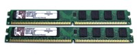 Kingston KVR 4 GB (2x2GB) KVR800D2N6/2G DDR2-800 PC2-6400 Low Profile  #6429