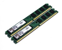 Kingston KVR 4 GB (2x2GB) KVR800D2N6/2G DDR2-800 PC2-6400 Low Profile  #6429