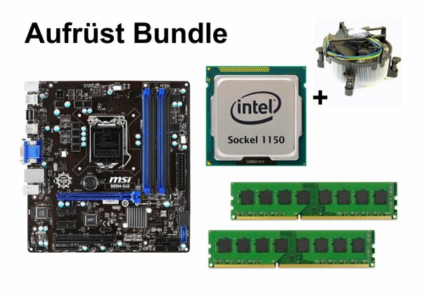 Aufrüst Bundle - MSI B85M-E45 + Intel Core i5-4590S + 8GB RAM #91165