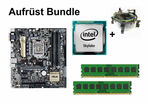 Aufrüst Bundle - ASUS Z170M-PLUS + Intel Core i7-6700 + 16GB RAM #109341