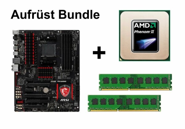 Aufrüst Bundle - MSI 970 Gaming + Phenom II X4 840 + 16GB RAM #81438