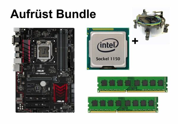 Aufrüst Bundle - ASUS H81-Gamer + Intel Core i3-4130T + 4GB RAM #115742