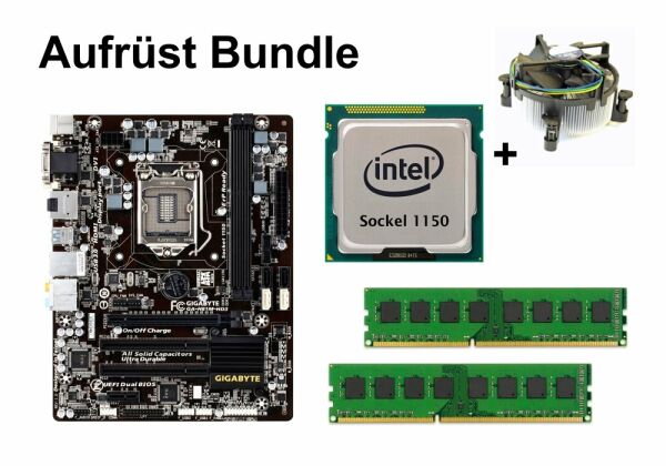 Aufrüst Bundle - Gigabyte H81M-HD3 + Intel i3-4160 + 16GB RAM #56862