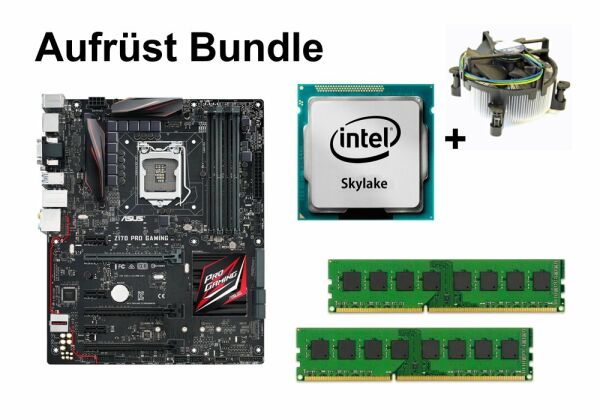 Aufrüst Bundle - ASUS Z170 PRO GAMING + Intel Core i5-6600K + 4GB RAM #110881