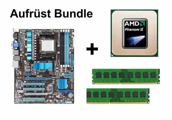 Aufrüst Bundle - ASUS M4A785TD-V EVO + Phenom II X4 840 + 16GB RAM #82979