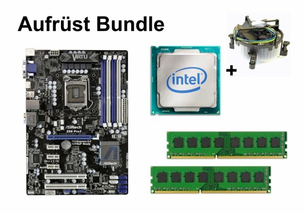 Aufrüst Bundle - ASRock Z68 Pro3 + Pentium G645 + 4GB RAM #99107