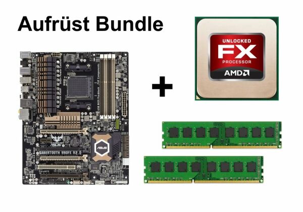 Aufrüst Bundle - SABERTOOTH 990FX R2.0 + AMD FX-6300 + 32GB RAM #56357