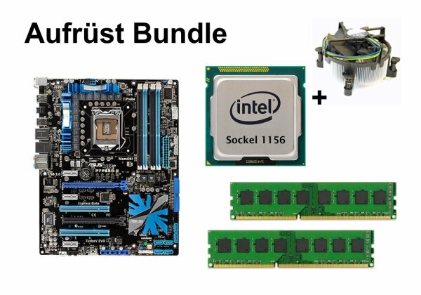 Aufrüst Bundle - ASUS P7P55D-E + Pentium G6950 + 16GB RAM #80422