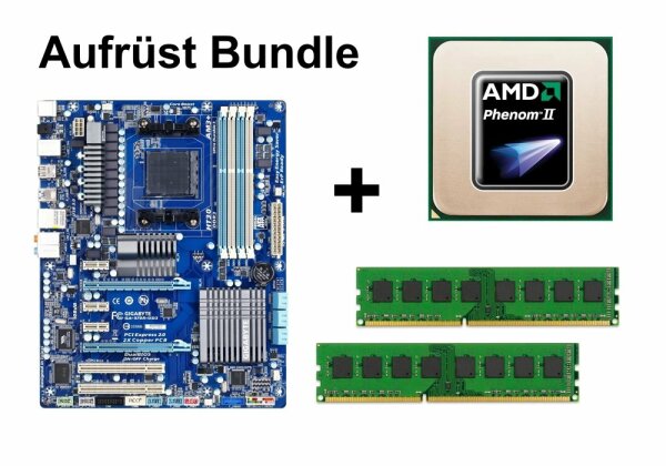 Aufrüst Bundle - Gigabyte 970A-UD3 + AMD Phenom II X4 840 + 4GB RAM #122919