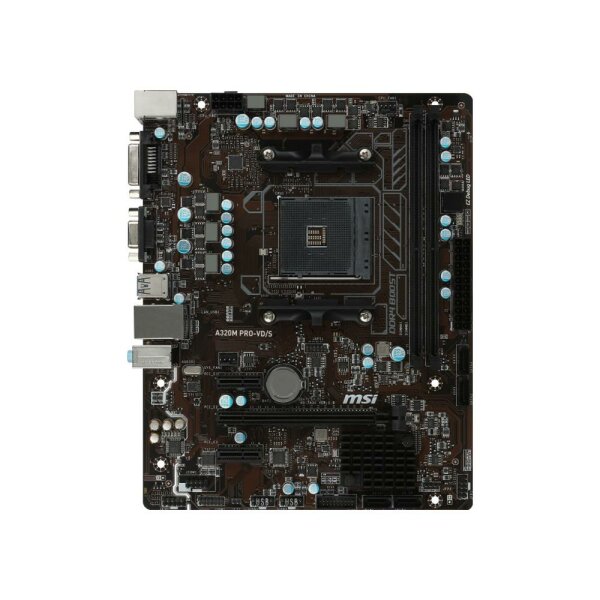 MSI A320M PRO-VD/S AMD A320 Mainboard Micro-ATX Sockel AM4   #129065