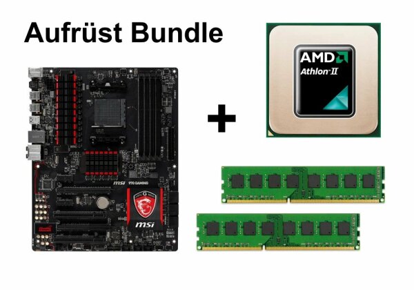 Aufrüst Bundle - MSI 970 Gaming + Athlon II X2 215 + 16GB RAM #81194