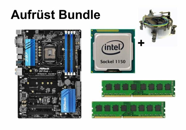 Aufrüst Bundle - ASRock Z97 Pro4 + Intel i3-4370 + 32GB RAM #73259