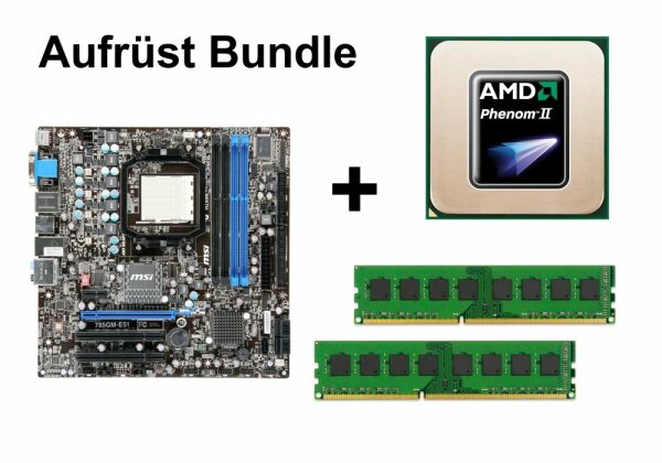 Aufrüst Bundle - MSI 785GM-E51 + Phenom II X6 1055T + 8GB RAM #135218