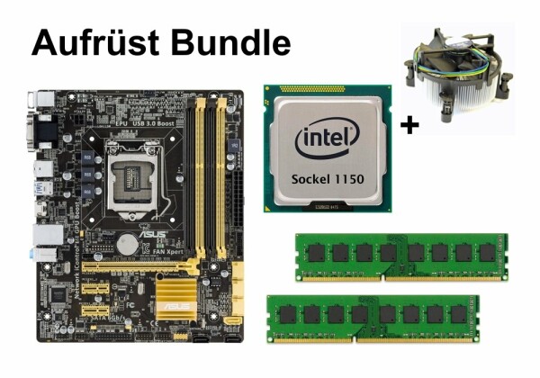 Aufrüst Bundle - ASUS B85M-G + Xeon E3-1225 v3 + 4GB RAM #73012