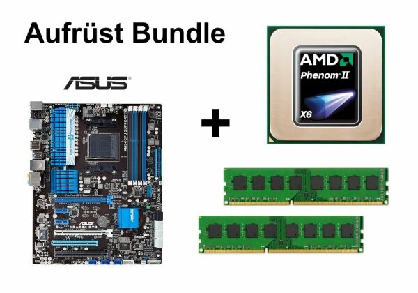 Aufrüst Bundle - ASUS M5A99X EVO + Phenom II X6 1055T + 8GB RAM #56119