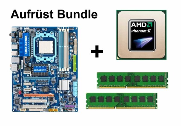 Aufrüst Bundle - Gigabyte GA-MA790XT-UD4P + Phenom II X3 740 + 16GB RAM #57144