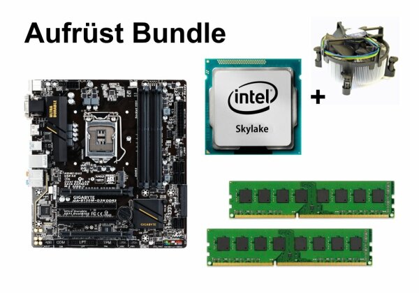 Aufrüst Bundle - Gigabyte B150M-D3H DDR3 + Intel Core i5-6400 + 8GB RAM #82240