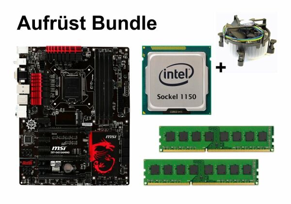 Aufrüst Bundle - MSI Z87-G45 Gaming + Celeron G1840 + 4GB RAM #85586