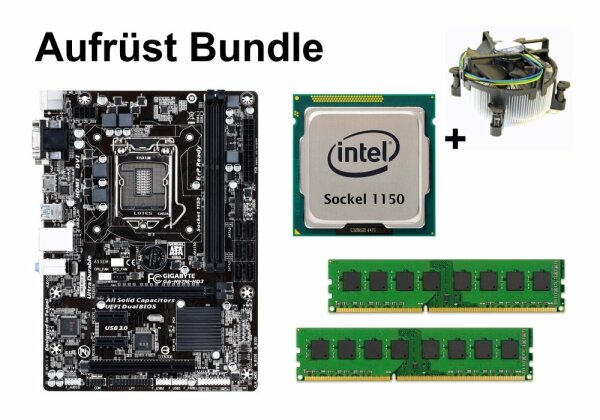 Aufrüst Bundle - Gigabyte H97M-HD3 + Intel i3-4130T + 4GB RAM #73047