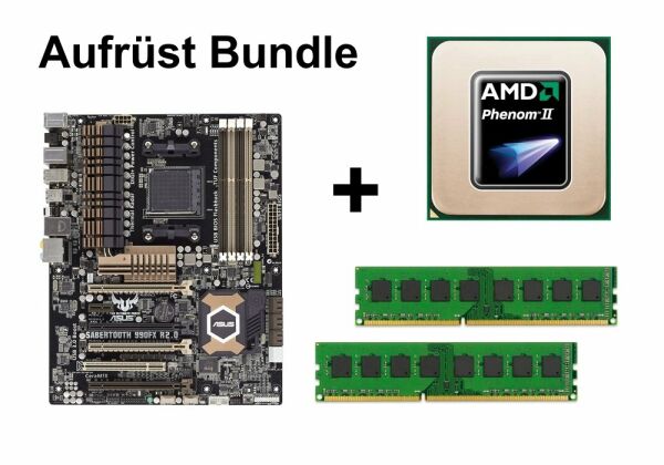 Aufrüst Bundle - SABERTOOTH 990FX R2.0 + Phenom II X2 545 + 8GB RAM #56414