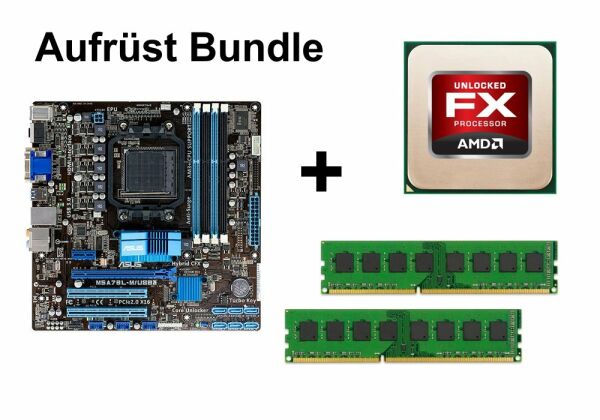 Aufrüst Bundle - ASUS M5A78L-M/USB3 + AMD FX-6200 + 8GB RAM #58722