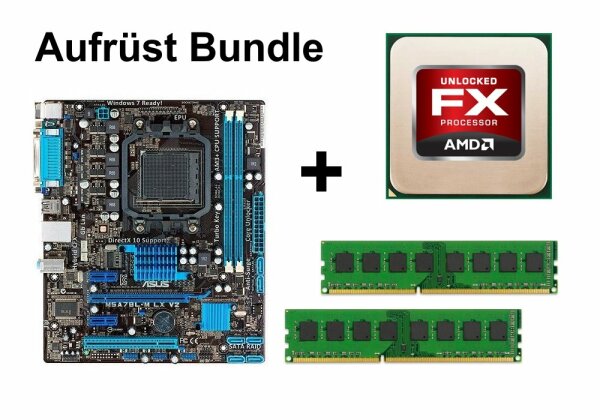 Aufrüst Bundle - ASUS M5A78L-M LX V2 + AMD FX-4100 + 16GB RAM #65388