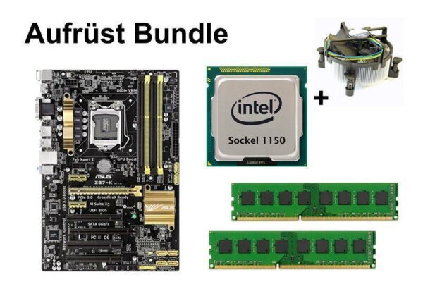 Aufrüst Bundle - ASUS Z87-K + Intel i3-4130 + 16GB RAM #102509