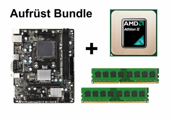 Aufrüst Bundle - ASRock 960GM-VGS3 + Athlon II X2 215 + 16GB RAM #75130