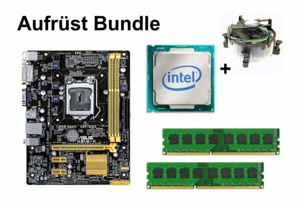 Aufrüst Bundle - ASUS H81M-K + Intel i3-4370 + 4GB RAM #74116