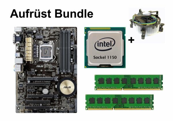 Aufrüst Bundle - ASUS Z97-C + Intel i3-4160 + 8GB RAM #84625