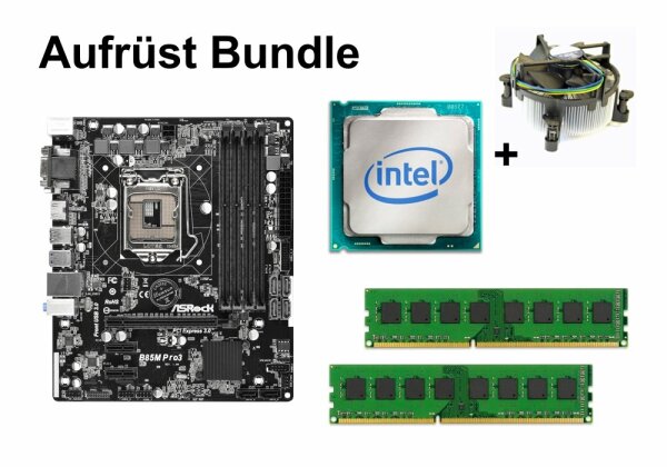 Aufrüst Bundle - ASRock B85M Pro3 + Intel i3-4150T + 4GB RAM #93846