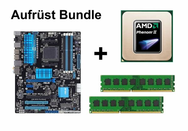 Aufrüst Bundle - ASUS M5A97 EVO R2.0 + Phenom II X4 955 + 32GB RAM #81815