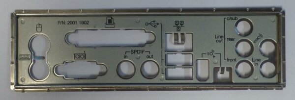 Medion MD 5000 Blende - Slotblech - IO Shield      #26782