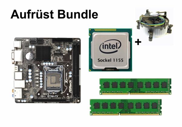 Aufrüst Bundle - ASRock B75M-ITX + Intel i5-3330 + 4GB RAM #88226