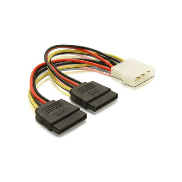 Molex zu S-ATA SATA Stromkabel 15-poliger Stecker Strom Adapter Kabel   #28068