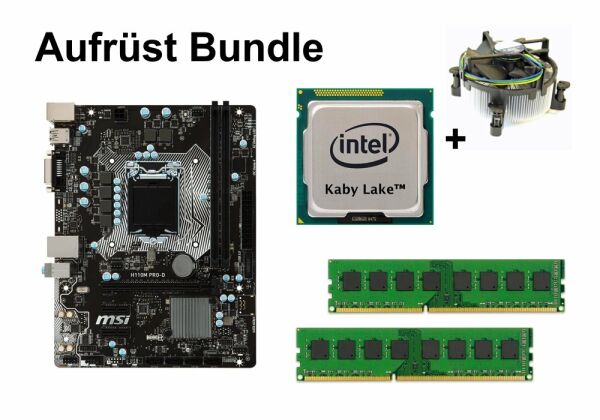 Aufrüst Bundle - MSI H110M PRO-D + Intel Celeron G3930 + 8GB RAM #111787