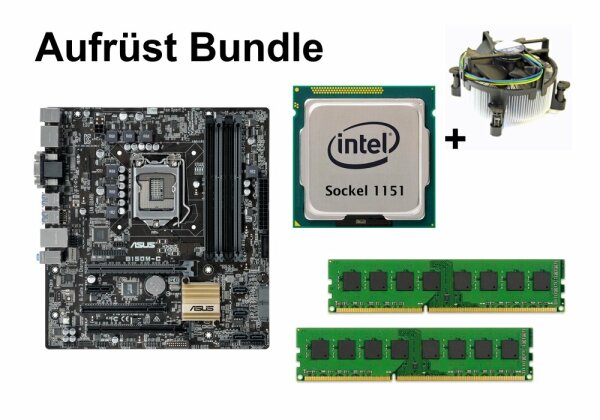 Aufrüst Bundle - ASUS B150M-C + Intel Core i3-6100 + 16GB RAM #93631