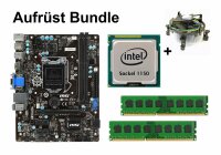 Aufrüst Bundle - MSI H81M-E34 + Intel i3-4330 + 4GB RAM #94657