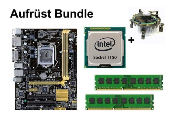 Aufrüst Bundle - ASUS H81M2 + Intel i3-4150T + 4GB RAM #63182