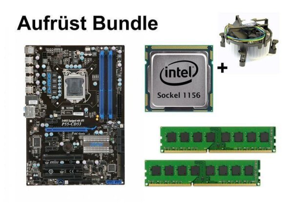 Aufrüst Bundle - MSI P55-CD53 + Pentium G6950 + 4GB RAM #80336