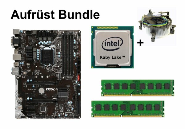 Aufrüst Bundle - MSI Z170-A PRO + Intel Celeron G3930 + 16GB RAM #112594