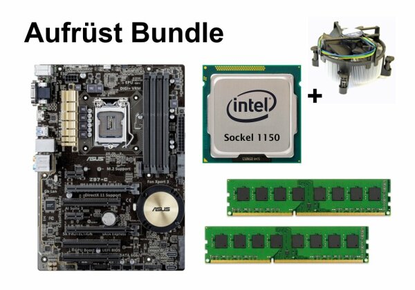 Aufrüst Bundle - ASUS Z97-C + Intel i7-4770S + 4GB RAM #84702