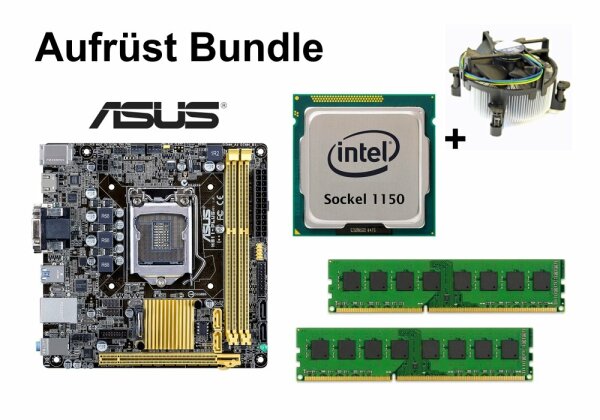 Aufrüst Bundle - ASUS H81I-PLUS ITX + Xeon E3-1220 v3 + 4GB RAM #68832
