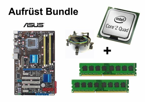 Aufrüst Bundle - ASUS P5QL Pro + Intel Q6600 + 4GB RAM #78057