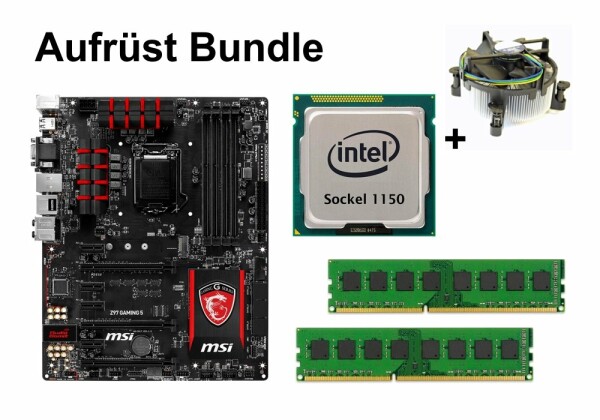 Aufrüst Bundle - MSI Z97 GAMING 5 + Intel i7-4770K + 16GB RAM #63470