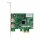 2-Port USB 3.0 Hub Karte Controller PCI Express x1 Molex Stromanschluss   #27130